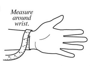 Bracelet wrist measurement